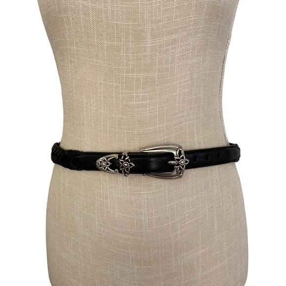 Vintage Brighton Leather & Black Silver Belt New Size S s-l400.jpg main image 4